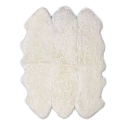 Natural Premium New Zealand Sheepskin Rug & Throw, Sexto, W180 x L180 cm, Ivory