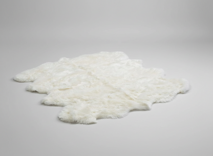 Octo Sheepskin Rug & Throw, XXLarge, L200 x W180 cm, Ivory