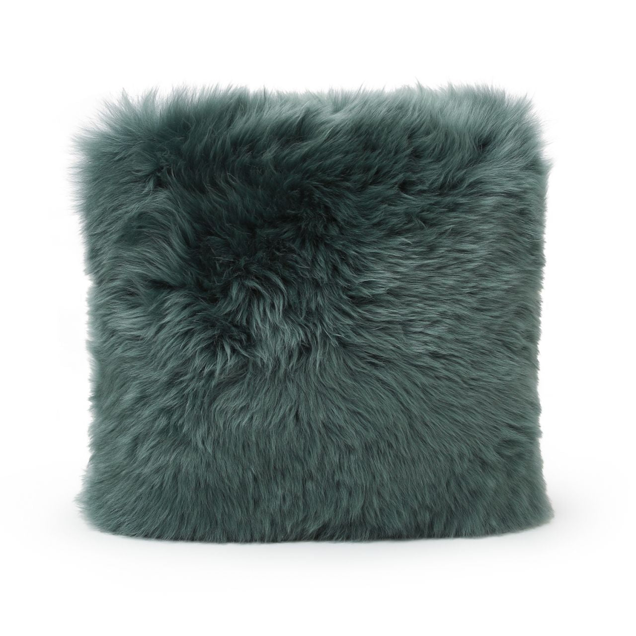 Natural Premium New Zealand Sheepskin Cushion 40 x 40 cm, Deep Teal