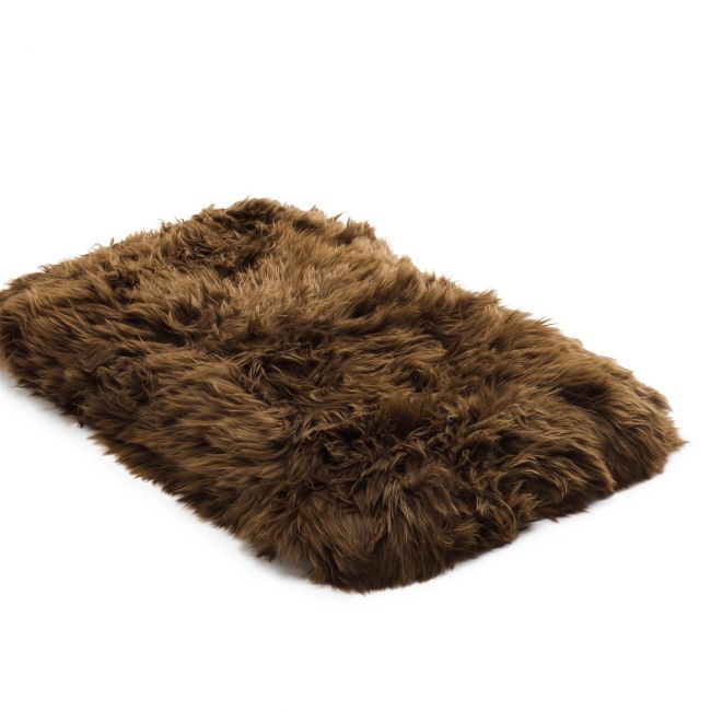 Longwool Pet Mat, Brown, Medium 89x56cm