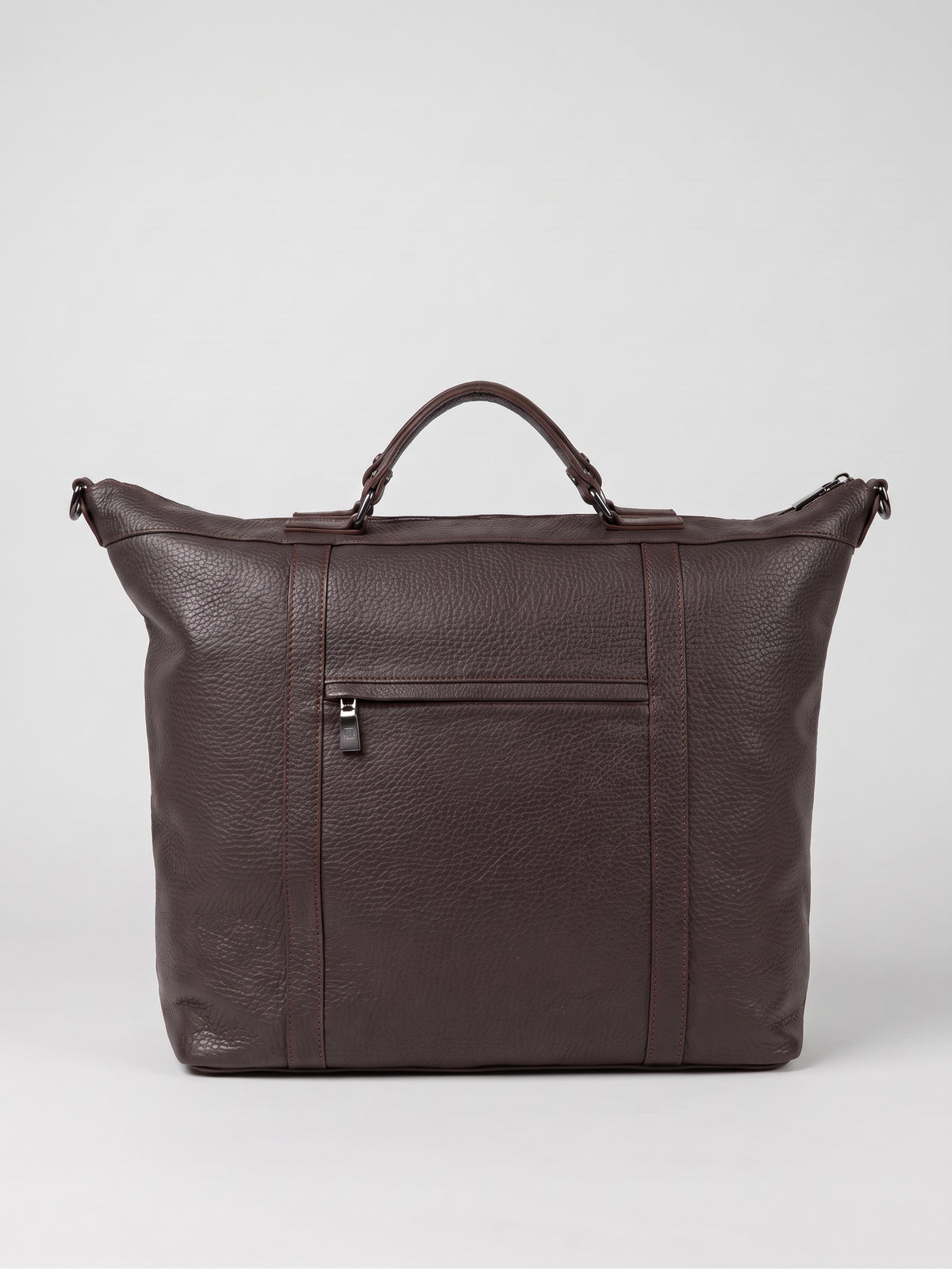 Alessio Pebble-Grain Calfskin Leather Travel Bag by Clemés