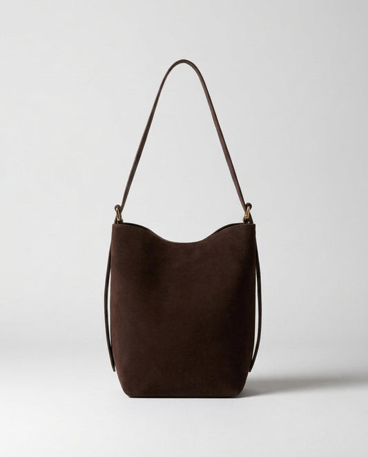 Serena Suede & Leather Bucket Shoulder Bag by Clemés