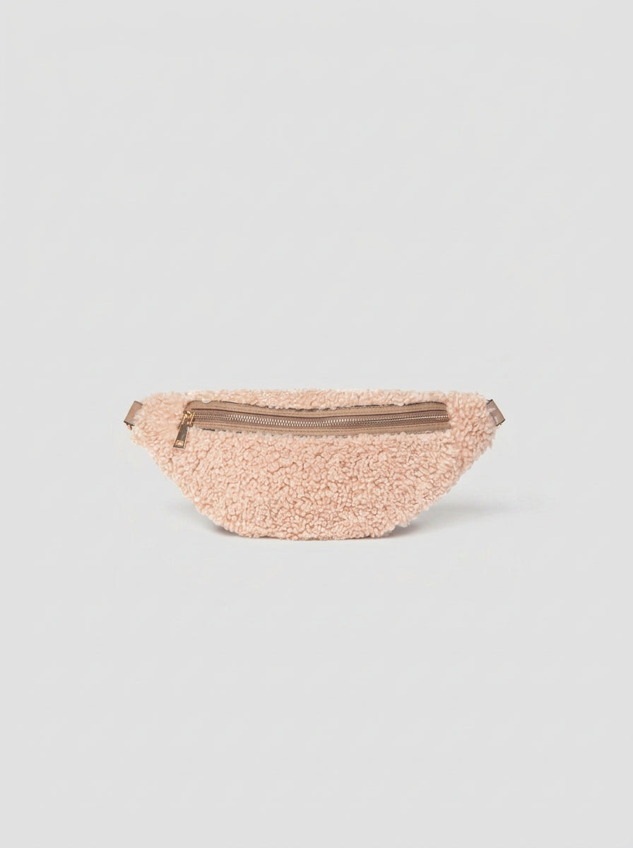 Nevina Faux Shearling & Leather Bum Bag by Clemés