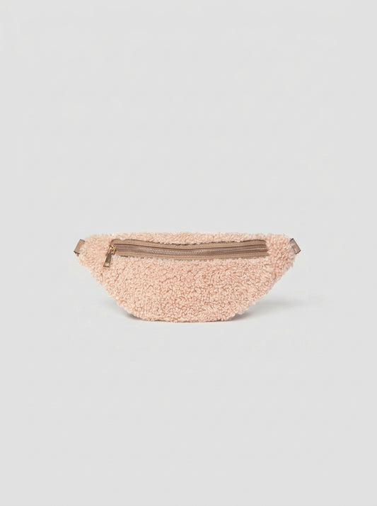 Nevina Faux Shearling & Leather Bum Bag by Clemés