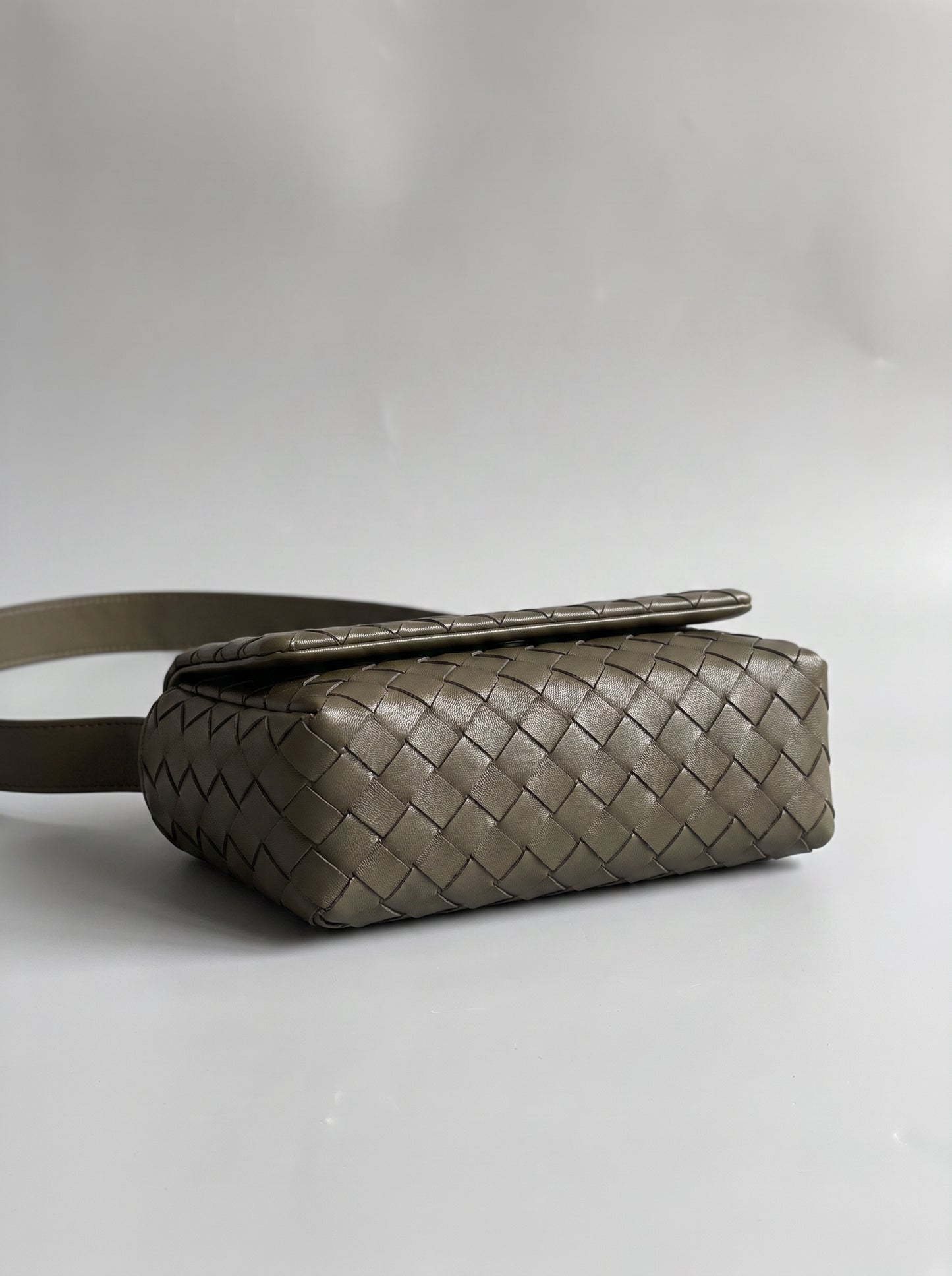 Elettra Woven Leather Crossbody Bag by Clemés