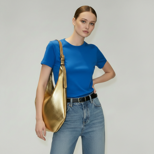 Ludovica Leather Hobo Shoulder Bag by Clemés
