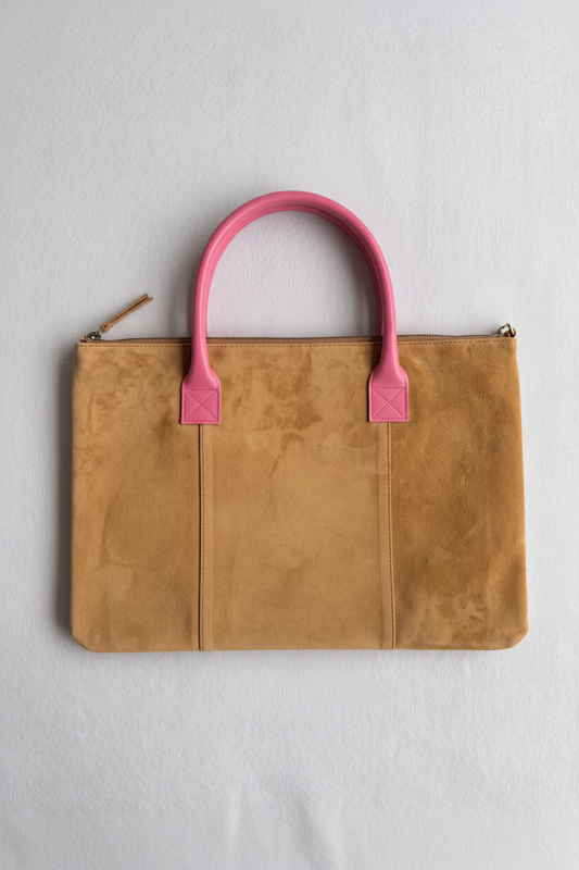 Milano Suede Bag, Tan, by Clemés
