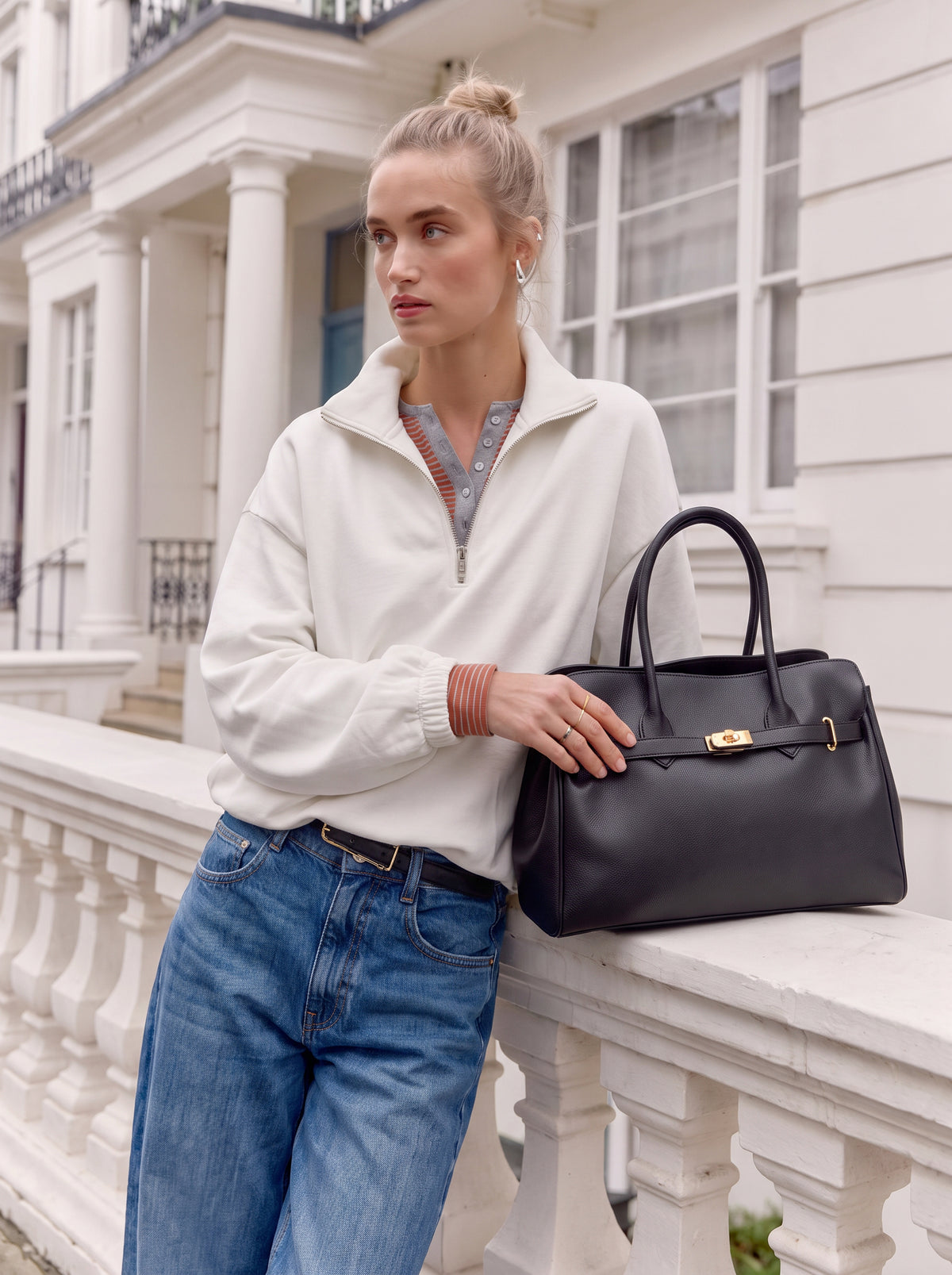 Zoe Leather Tote by Clemés