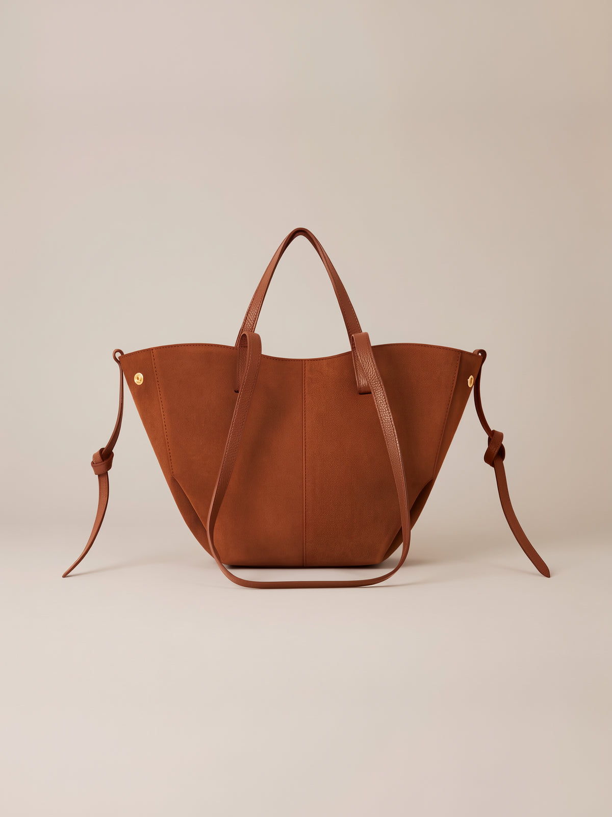 Liviana Midi Suede & Leather Tote Bag by Clemés