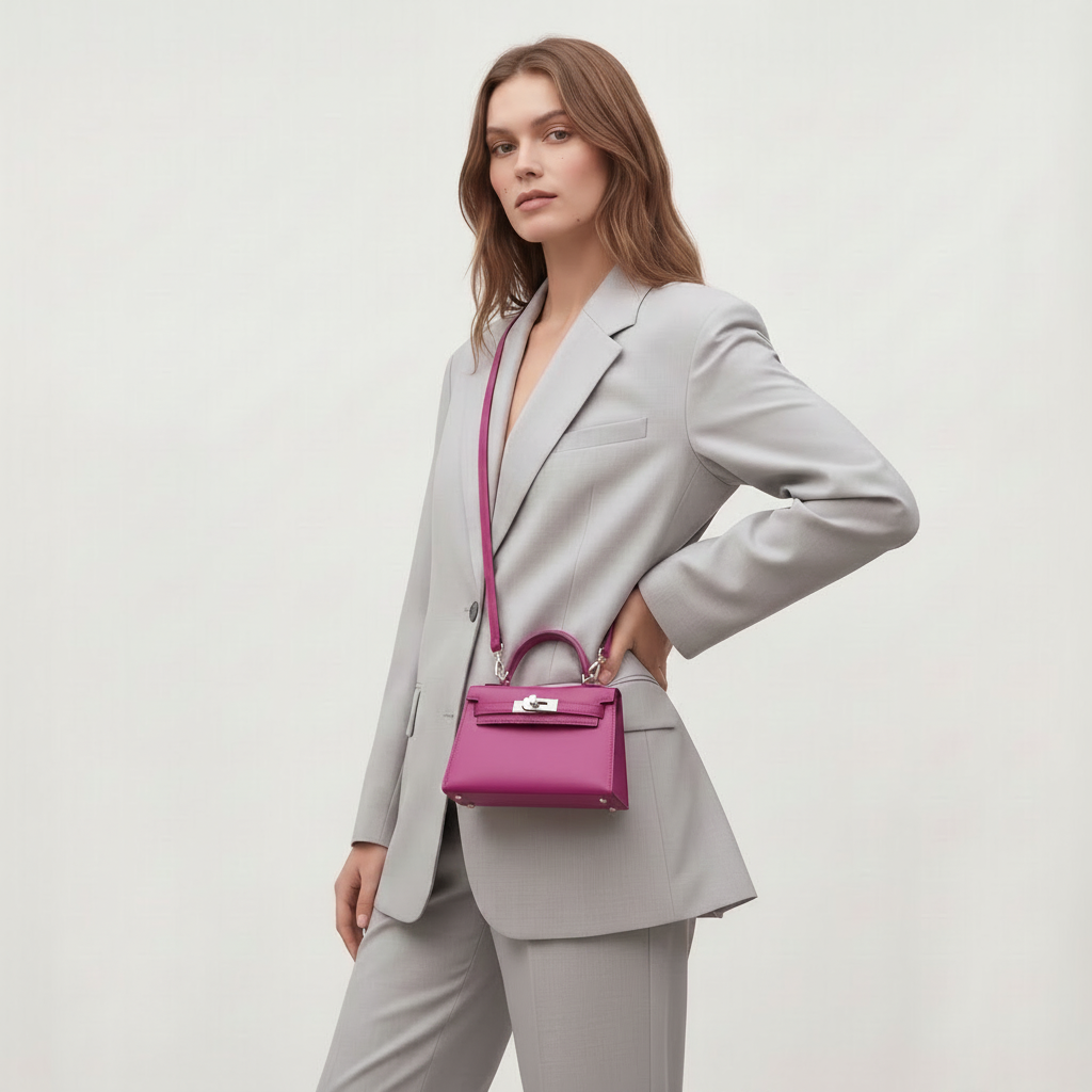 The Mini Kelly Leather Handbag Reimagined by Clemés (20 Colours)