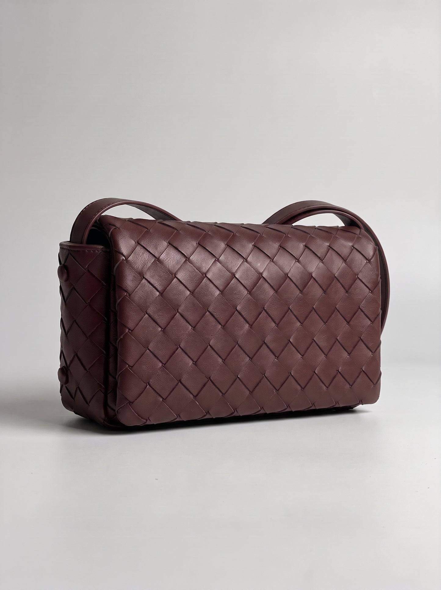 Elettra Woven Leather Crossbody Bag by Clemés