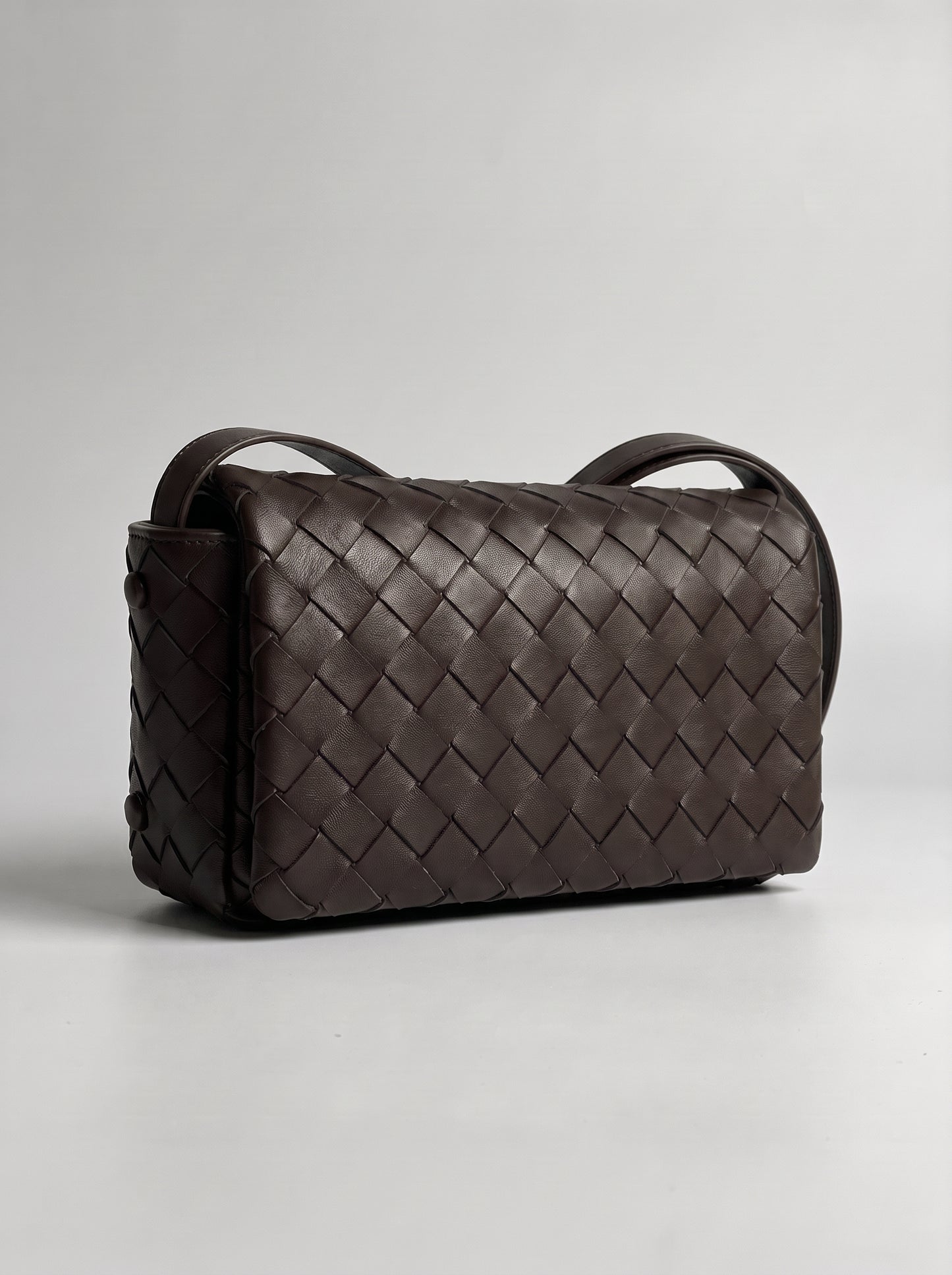 Elettra Woven Leather Crossbody Bag by Clemés
