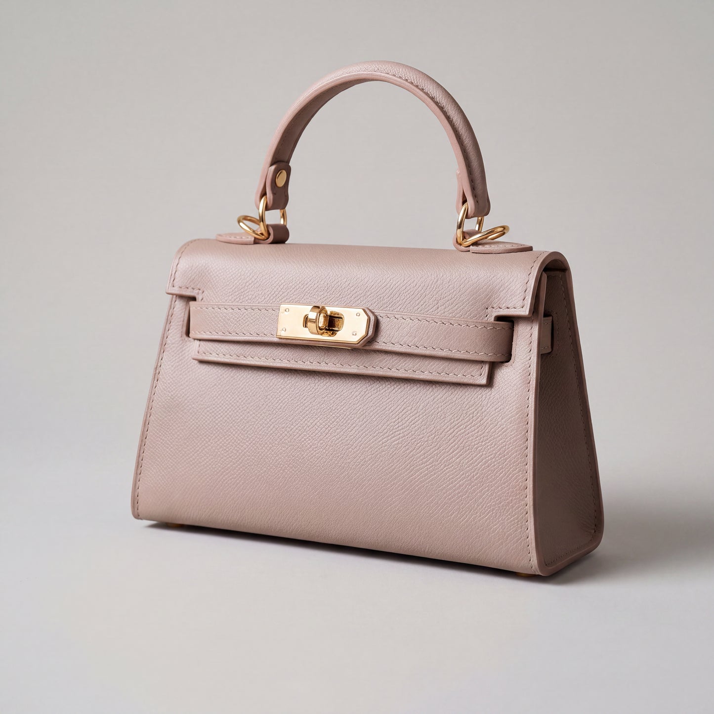 The Mini Kelly-Inspired Epsom Leather Handbag by Clemés