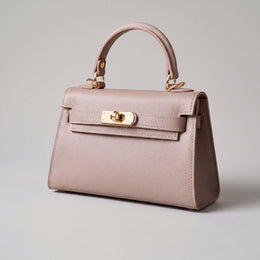The Mini Kelly-Inspired Epsom Leather Handbag by Clemés