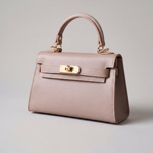 The Mini Kelly-Inspired Epsom Leather Handbag by Clemés