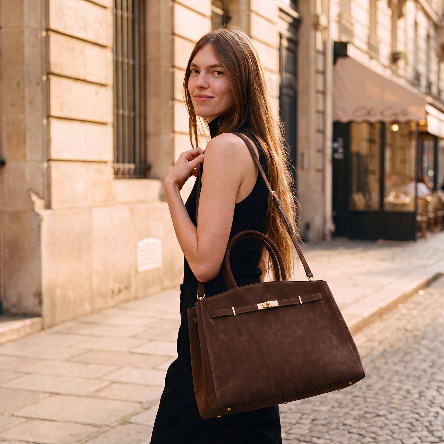 Coco Suede Tote by Clemés