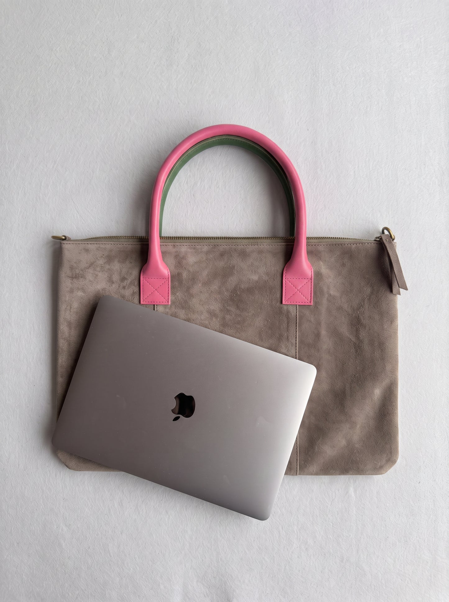 Milano Suede Bag, Taupe, by Clemés