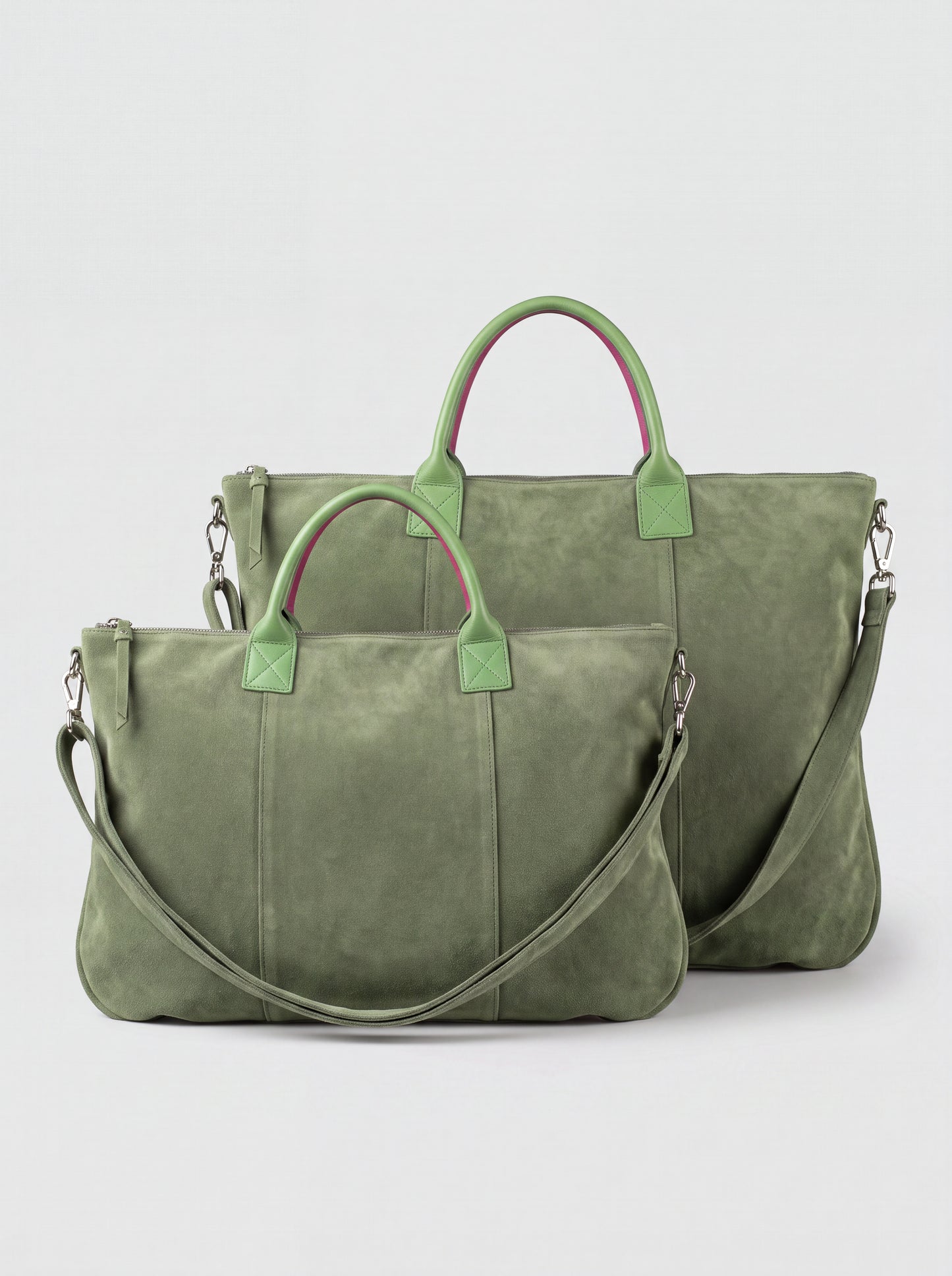 Milano Suede Bag, Olive, by Clemés