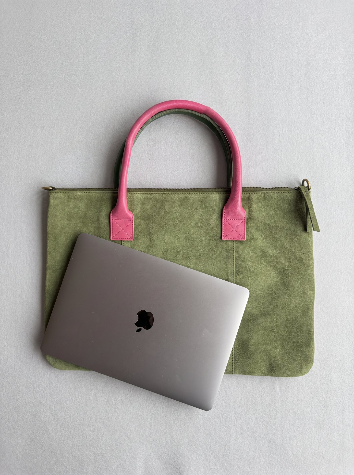 Milano Suede Bag, Olive, by Clemés