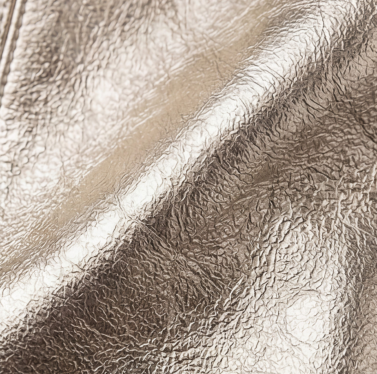 Silvia Metallic Suede Slouch Bag by Clemés, Champagne