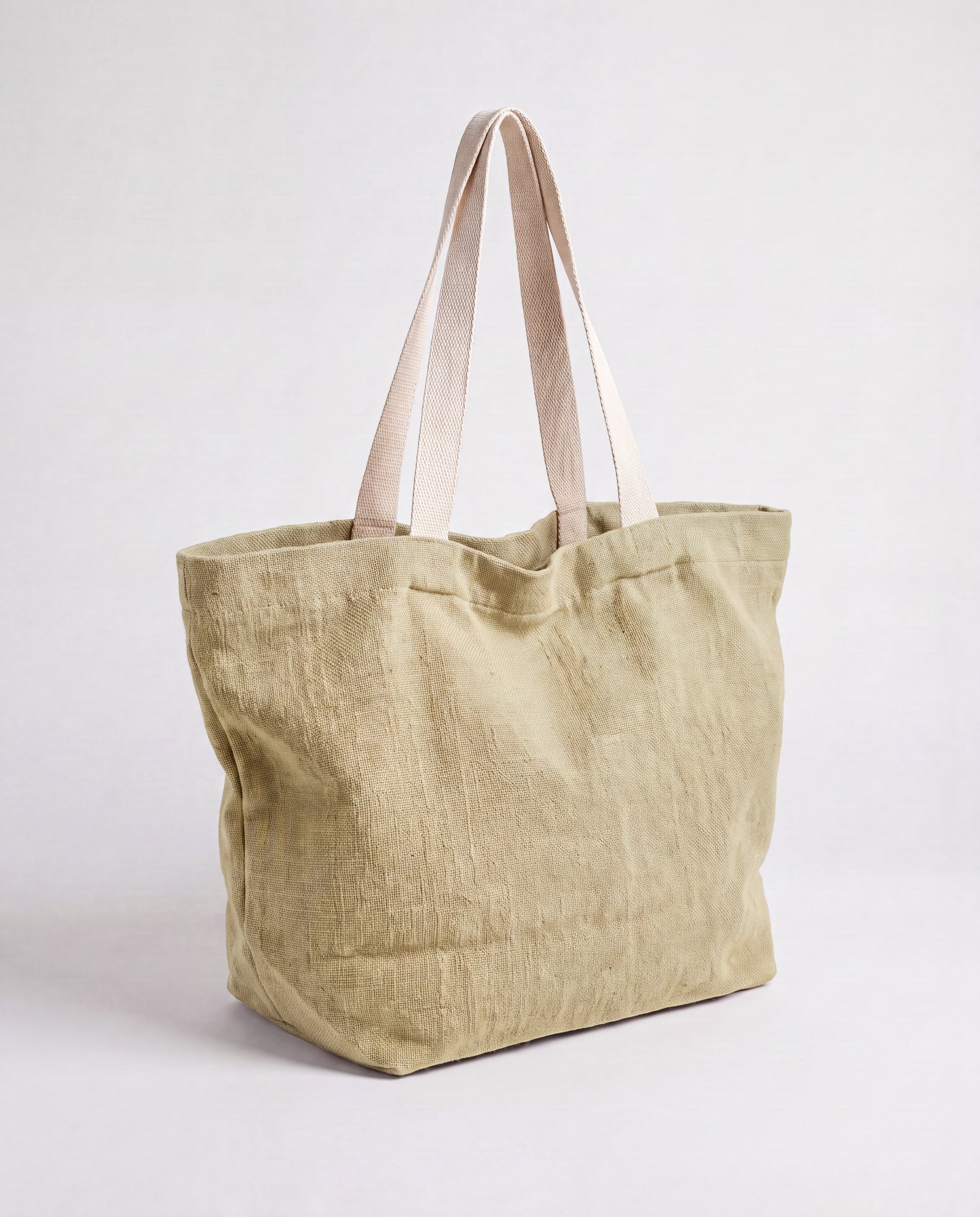 Marina Soft Washed Jute Beach Bag by Clemés - Natural studio main