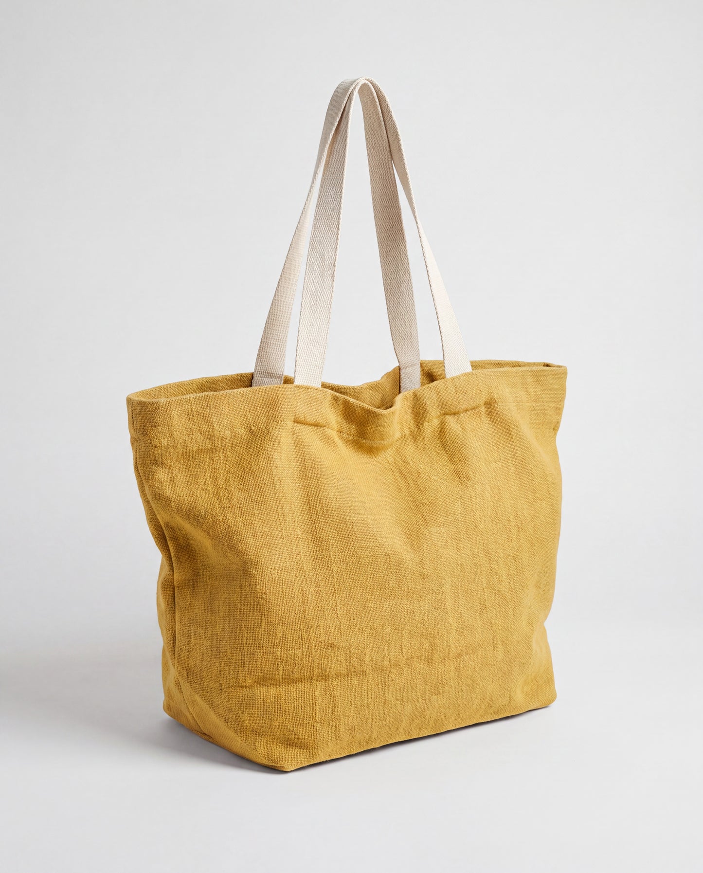 Marina Soft Washed Jute Beach Bag by Clemés - Saffron studio main