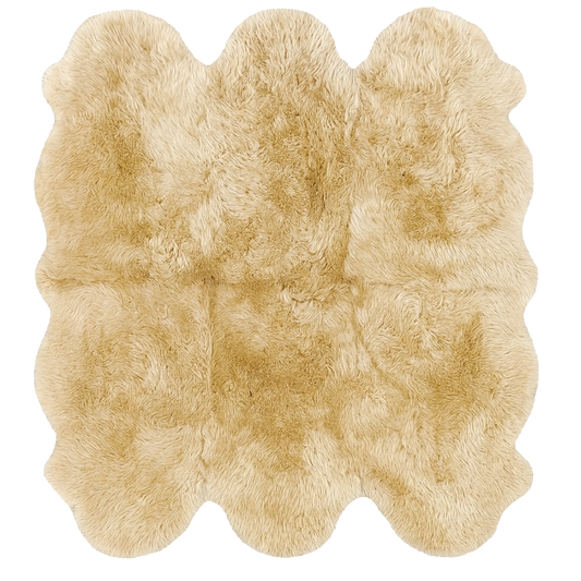 Sexto Sheepskin, L180 x W150 cm, X-Large, Champagne