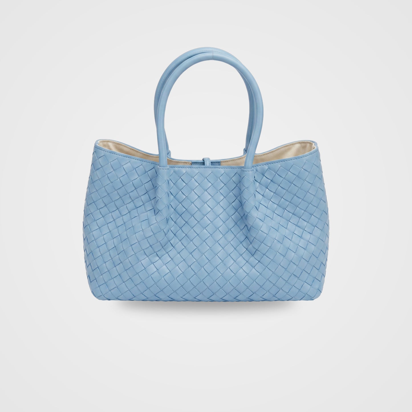 Ornella woven leather bag by Clemés in Forest Green
