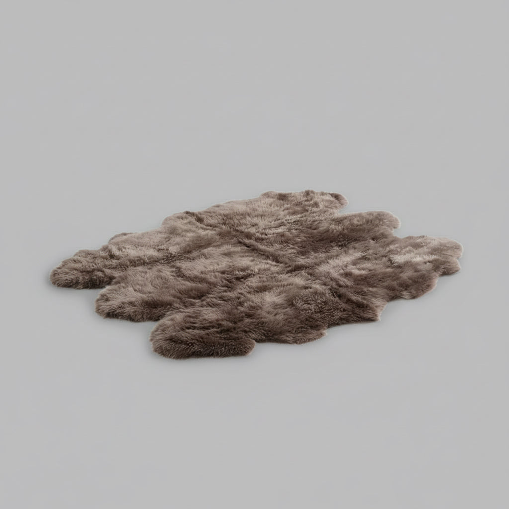 Sexto New Zealand Sheepskin, L180 x W150 cm, X-Large, Taupe