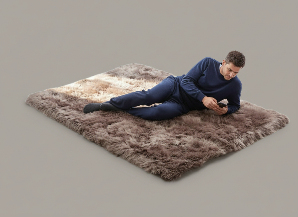 Natural Premium Sheepskin Rectangle Rug, X-Large, W120 x L180 cm