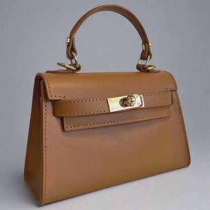 The Mini Kelly Leather Handbag Reimagined by Clemés (8 Colours)
