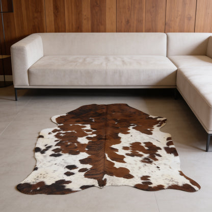 HN-23224 cowhide rug in modern living room