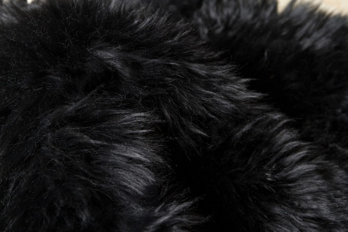 Octo Sheepskin Rug & Throw, XX-Large, L200 x W180 cm, Black