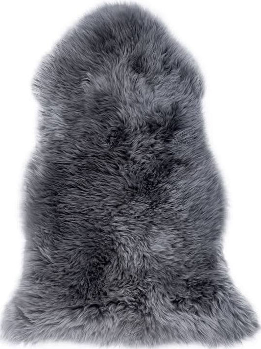 Single X-Large Premium Sheepskin Rug & Throw (W65 x L100 cm), Grey