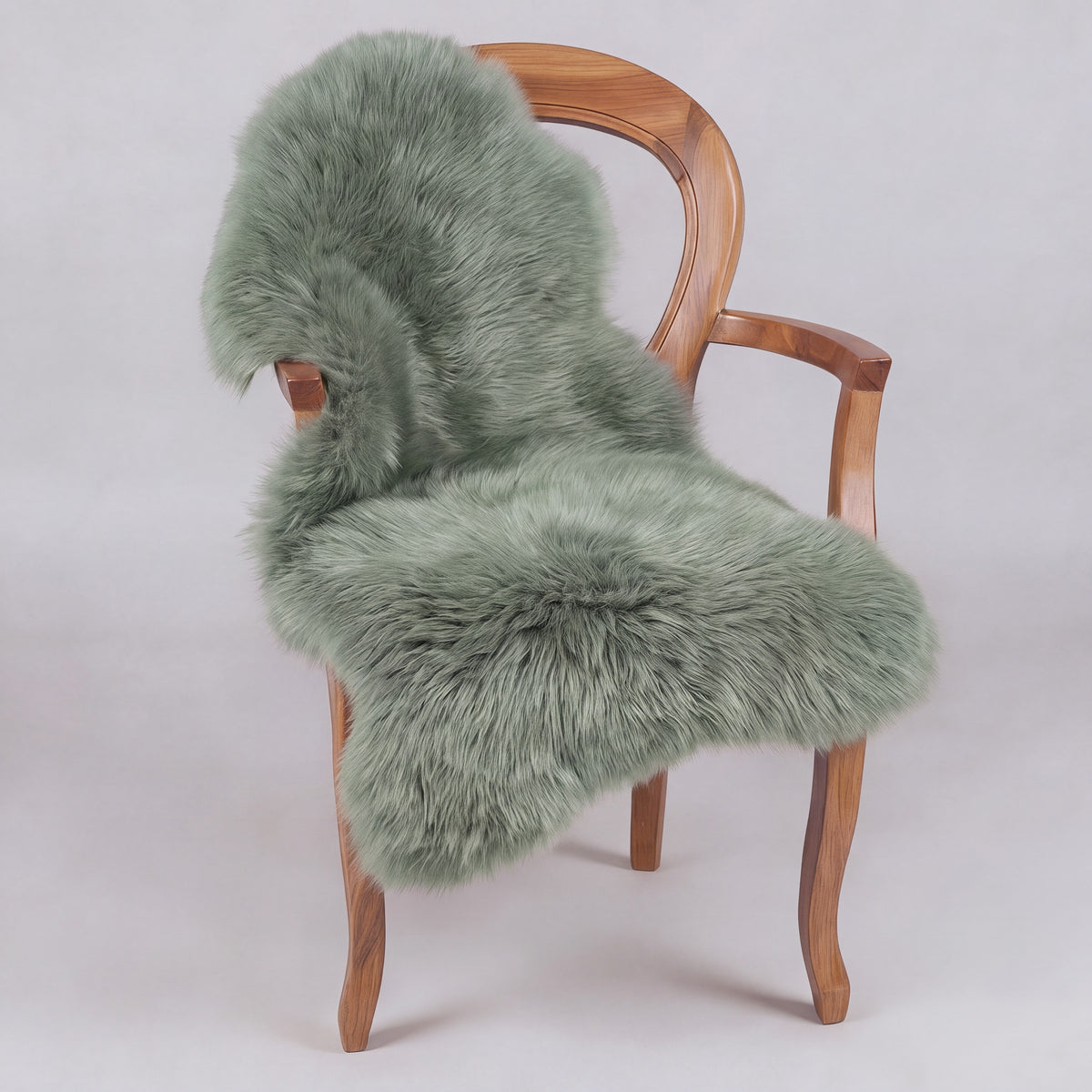 Single Sheepskin Rug - sage