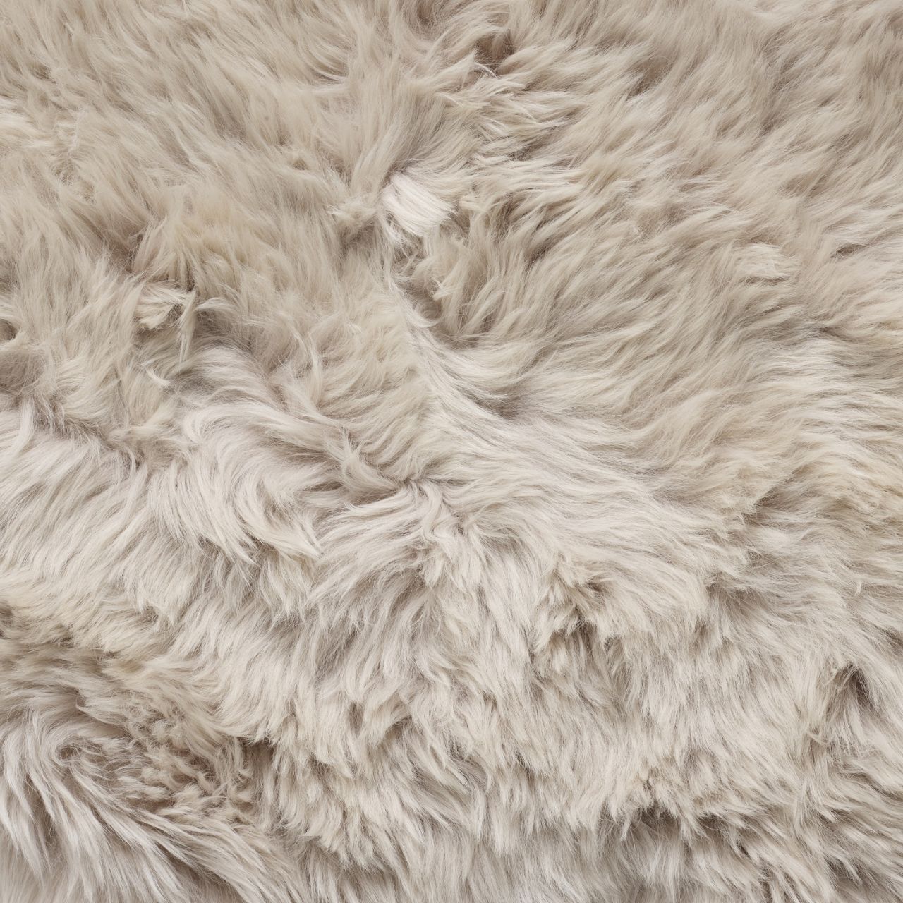 Octo Sheepskin Rug & Throw, XX-Large, L200 x W180 cm, Oyster (Cloud Dancer)