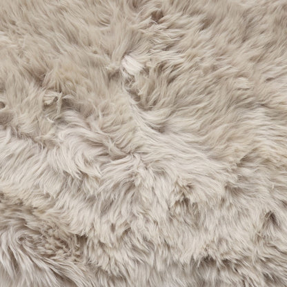 Octo Sheepskin Rug & Throw, XX-Large, L200 x W180 cm, Oyster (Cloud Dancer)