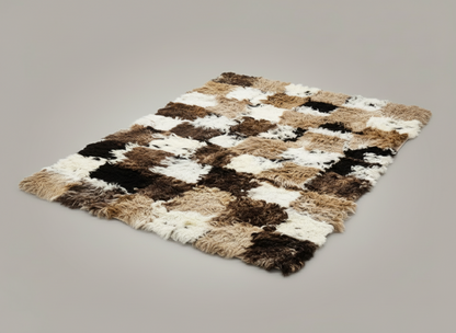 Natural Tigrado Sheepskin Rectangle Rug, X-Large, W120 x L180 cm
