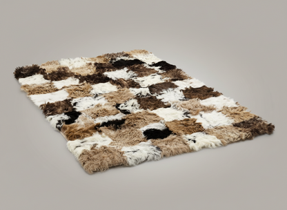 Natural Tigrado Sheepskin Rectangle Rug, X-Large, W120 x L180 cm