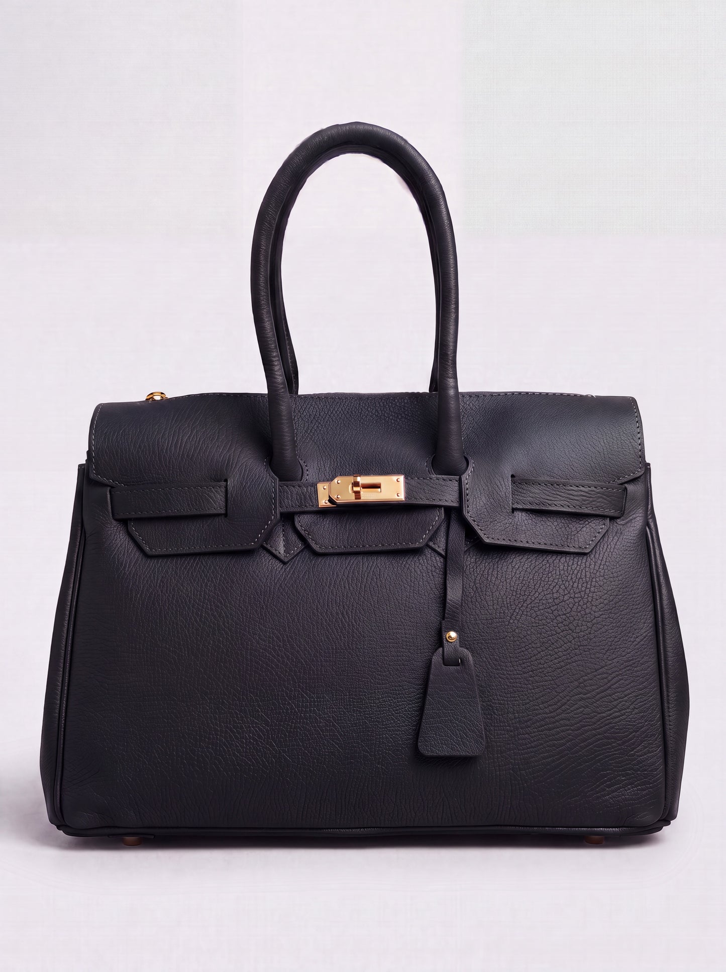 Valentina Maxi Leather Tote by Clemés in Black