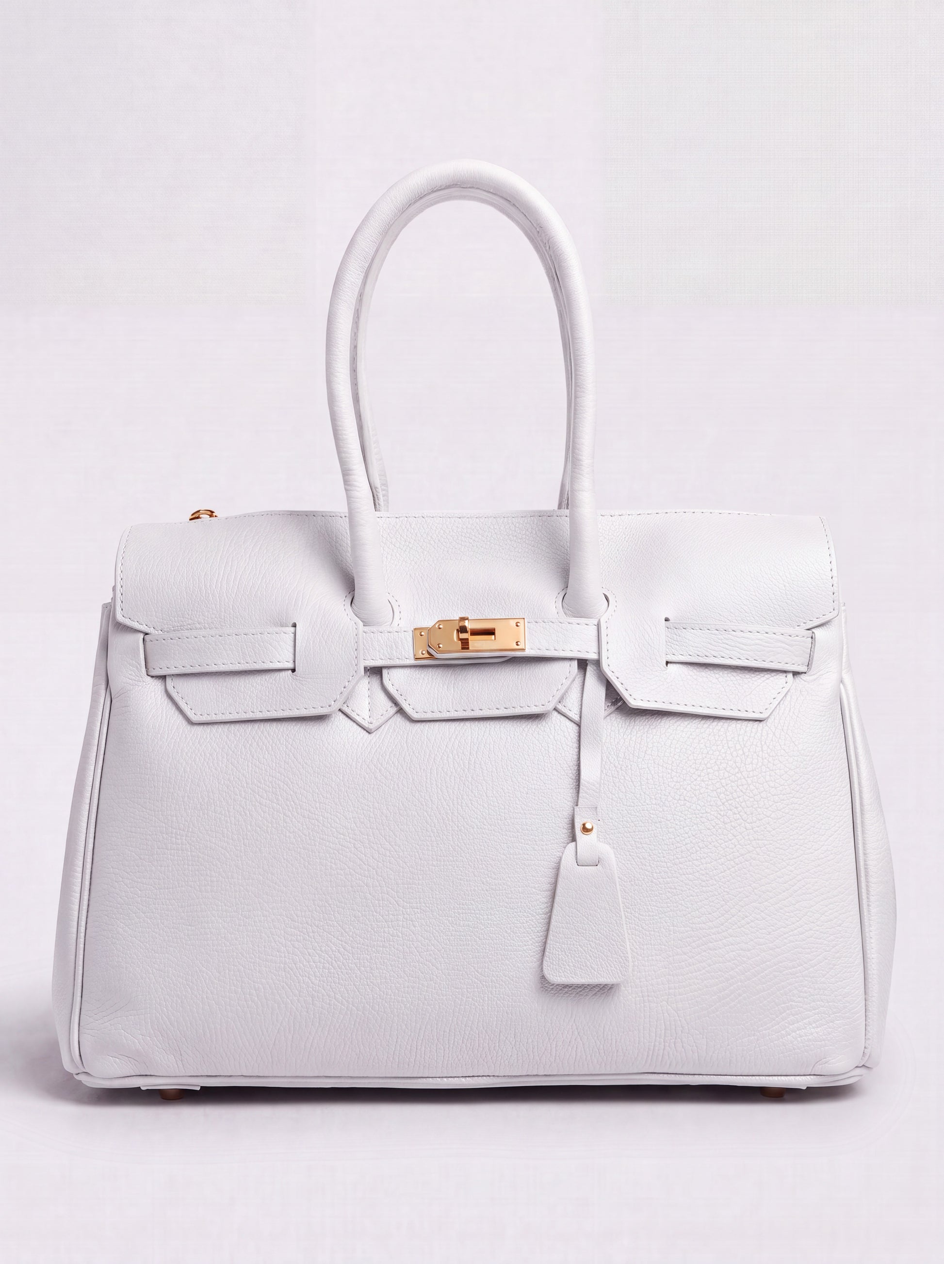 Valentina Maxi Leather Tote by Clemés in White