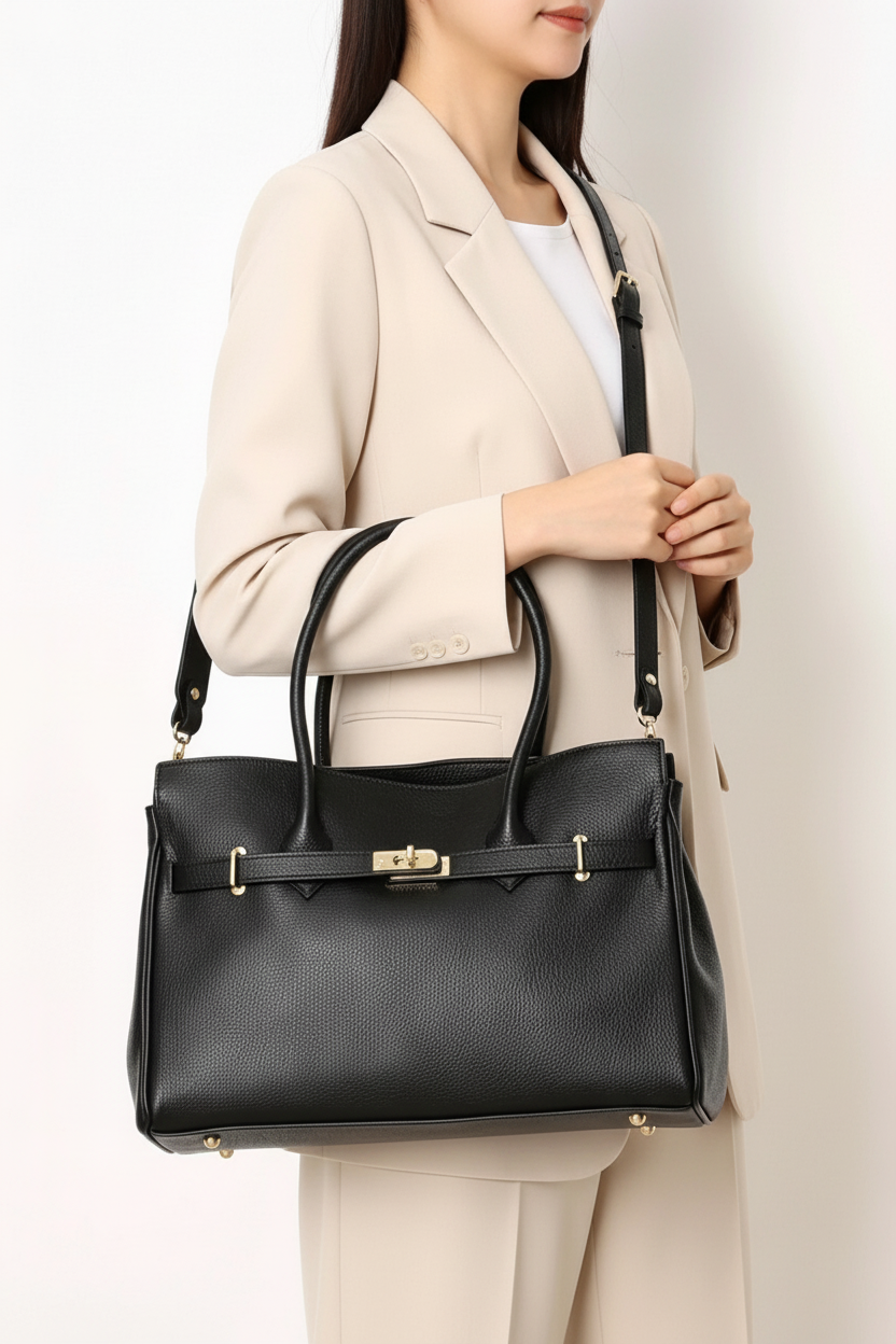 Zoe Leather Tote by Clemés