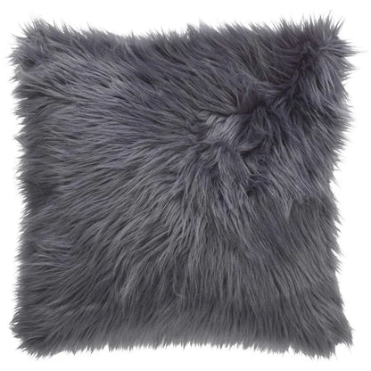 Natural Premium New Zealand Sheepskin Cushion & Seat Pad 40 x 40 cm, Grey
