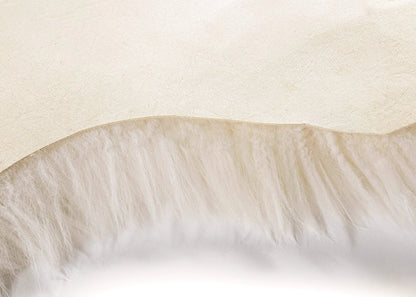 Natural Premium New Zealand Sheepskin Rug & Throw, Quad, W100 x L180 cm, Ivory